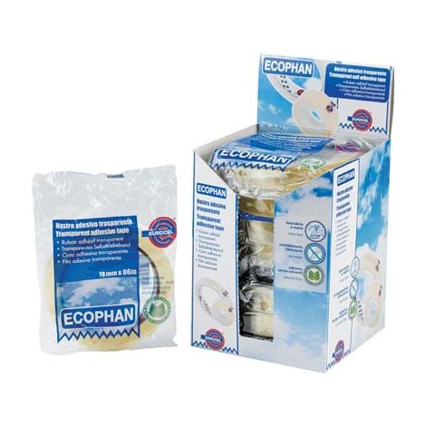 NASTRO ADESIVO TRASPARENTE CASA EXPO EUROCEL - PPL MM 19 ML 66 CF=PZ 8- 1 confezioni