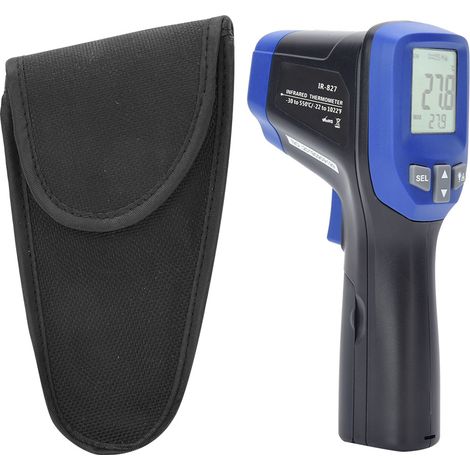 Thermomètre infrarouge numérique portable IR-827, pistolet de température 12:1 pour usage extérieur, mesure sans contact (1/5)