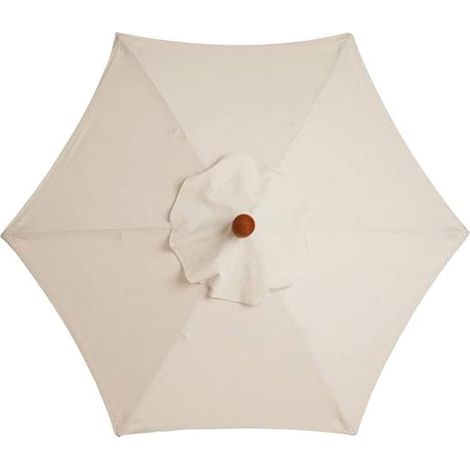 Housse de rechange pour parasols de table et parasols de marché - 6 baleines - 3 mètres - Imperméable - Résistante aux UV - Couleur kaki (1/4)
