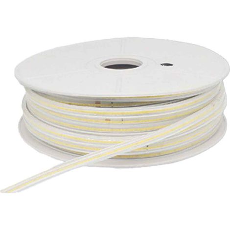 50M Striscia Led COB 8W/M 220V-240V 600lm IP65 CRI=80 Angolo 180°, 9 Colori Disponibili (Bianco Freddo 6500K)