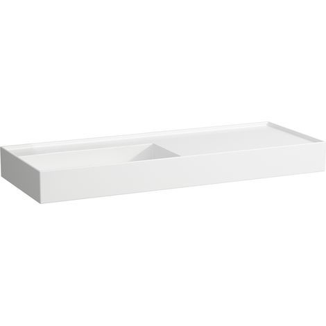 LAUFEN Kartell lavabo, encastré, tablette à droite, sans trou
