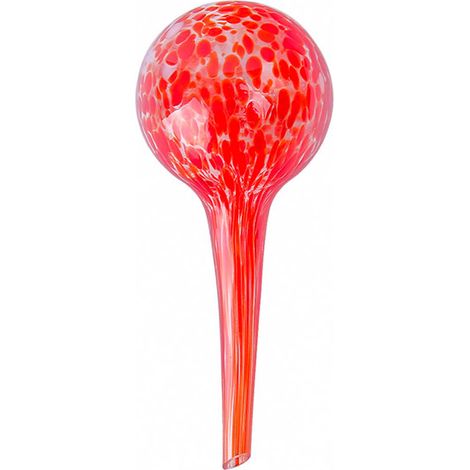 Bewässerungskugel für automatische Bewässerung - Große Größe - Bruchsicheres Glas - Rote Farbe - Vielseitig einsetzbar für Zimmer- und Gartenpflanzen (1/5)