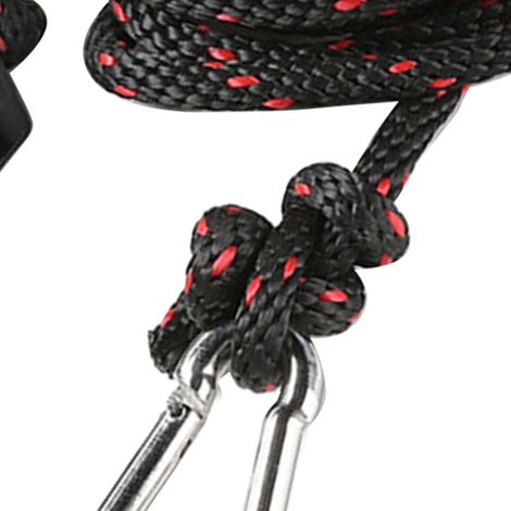 Poulie simple avec poulies et rouleaux réglables en acier inoxydable, comportant deux boucles robustes et une corde de 2 mètres/6,6 pieds, pour suspensions lumineuses, socles simples. (1/5)