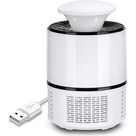 Lampe anti-moustiques d'intérieur : lumière silencieuse de 365 nm alimentée par USB pour une lutte efficace contre les moustiques à la maison