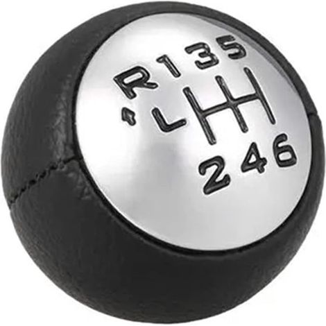 Pomello del cambio per trasmissione a 6 velocità, adatto per Peugeot 307, 308, 3008, 407, 5008, 807. Pomello del cambio per trasmissione a 6 velocità, testa della leva del cambio, adatto per (1/5)