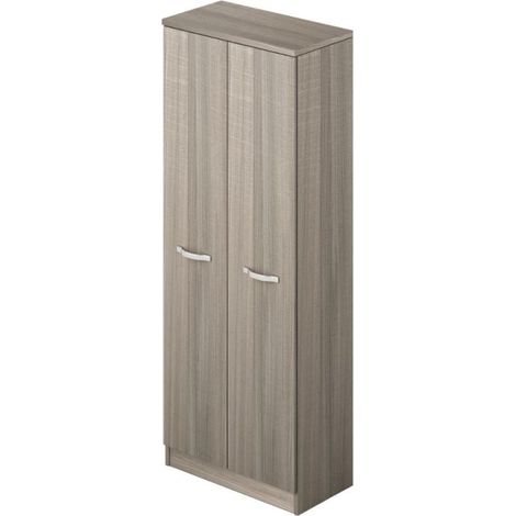 Armadio Multiuso con Ripiani Portascope in Legno 180 cm Olmo (1/3)