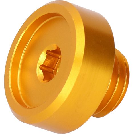Bouchon de remplissage d'huile moteur en alliage d'aluminium pour Honda ARX1200 CB1000 CB1000R, couvercle doré, vis de vidange, pièce de rechange (1/5)