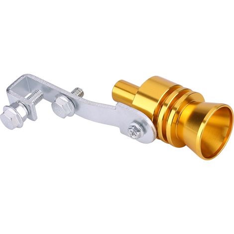 Sifflet d'échappement turbo sonore doré, simulateur de valve de décharge automatique pour pot d'échappement (1/5)