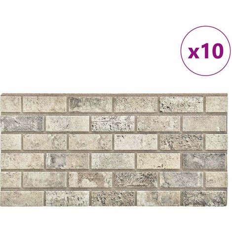 Maison Exclusive - Pannelli da parete 10 pcs Sabbia 100 x 50 cm Schiuma EPS