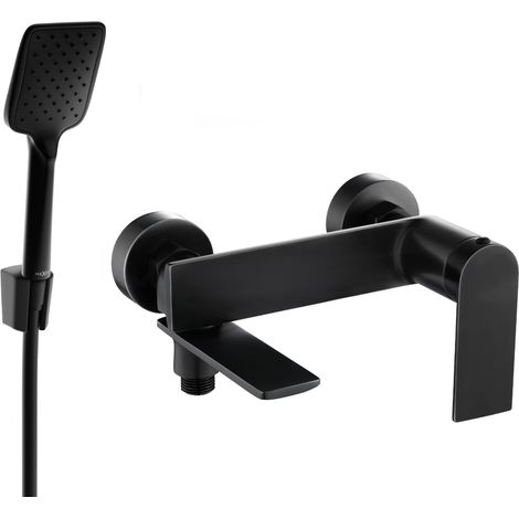 Mexen Zero R62 rubinetto da bagno con set doccia, nero - 7113R62-70 (1/3)