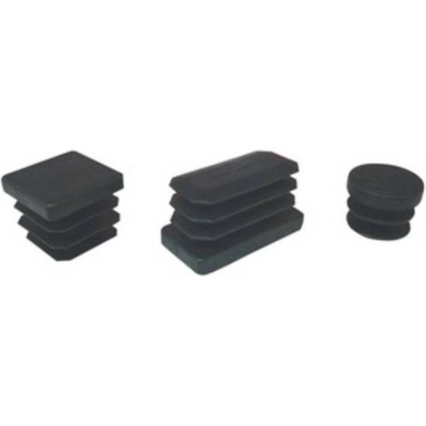 200 x PUNTALE ALETTATO QUADRATO 30X30 MM PLAST NERO