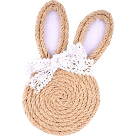 Sous-verres décoratifs en corde tissée avec protecteurs de-1 (1/2)