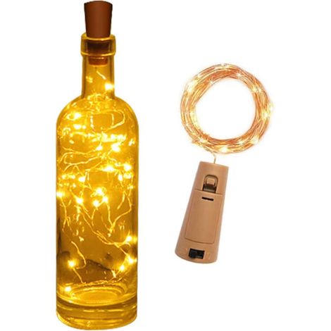 Guirlande lumineuse LED, 2 m, finition jaune, pour la décoration intérieure, les fêtes, le jardin et les événements, design pratique.-AquaForge (1/3)