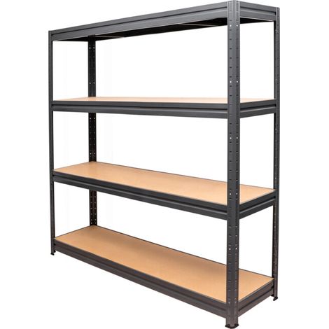 STIER Étagère à charges lourdes, charge maximale par étagère 500 kg, HxlxP 1770x1800x450 mm, rayonnage de stockage, rayonnage d'atelier, étagère à outils, étagère de cave, étagère à emboîtement (1/5)
