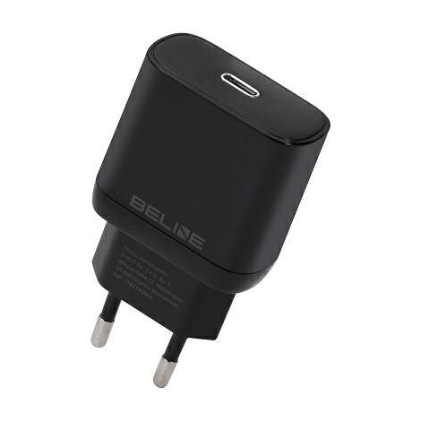 Cargador Beline 1x USB-C 30W negro (solo cabezal) PD 3.0 BLNCB30 GaN (1/3)