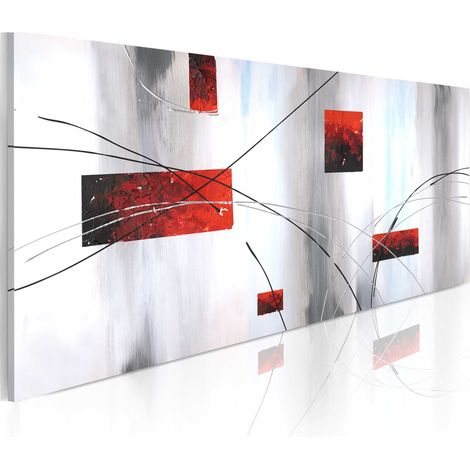 Quadro dipinto - Manifestazione geometrica - 100x40 (1/4)