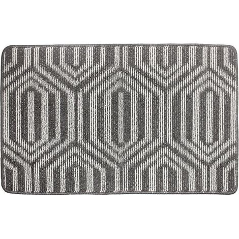 Color&Geometry Tapis de Porte Antidérapant, 48 x 78 cm Paillasson Doux Lavable en Machine Tapis d'entrée pour intérieur, extérieur, Salon, Cour, Porte arrière Avant - Gris (1/5)