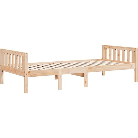 Cama para niños sin colchón madera maciza de pino 90x190 cm vidaXL