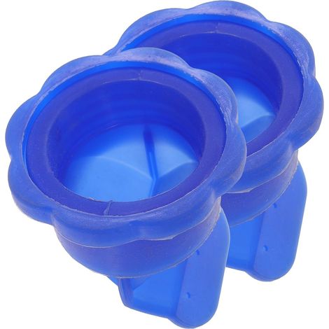 2 Pièces Noyau de Vidange de Lavabo en Silicone Bleu, Anti-odeurs (1/5)