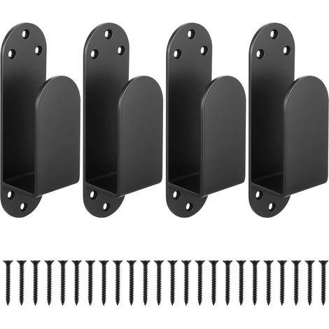 4 Pièces Support Barricade Porte en U Grand Ronde 2x4 (1/5)
