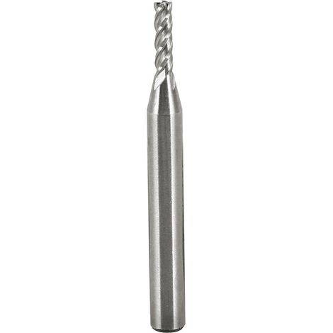 GARRYFIZH Fraise à 4 cannelures en acier HSS haute vitesse CNC haute dureté 0,63 cm de diamètre tige droite 6,35 mm