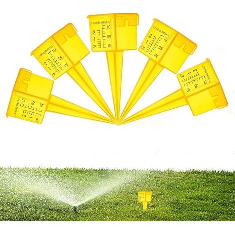 Pluviomètre Extérieur  Compteur Transparent Réutilisable  Ensemble de 5 pièces pour Mesure de Pluie extérieur  Conçu pour Votre arrière-Cour, Patio, pelouse, Ferme, Serre et Projet (1/5)