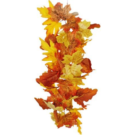 Plantes murales artificielles en forme de feuilles d'érable d'automne pour la décoration d'Halloween et de Thanksgiving (1/5)