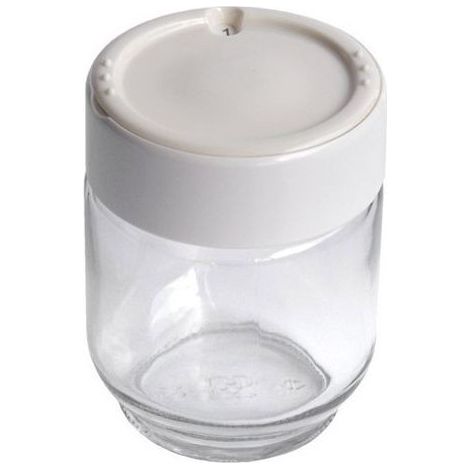 Pot a l'unite avec couvercle pour yaourtiere Yogurteo Moulinex