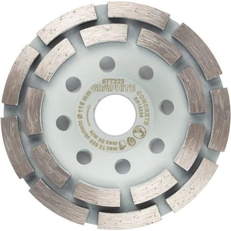 Disco de amolar diamante Graphite 57t323 115 mm 2 segmentos