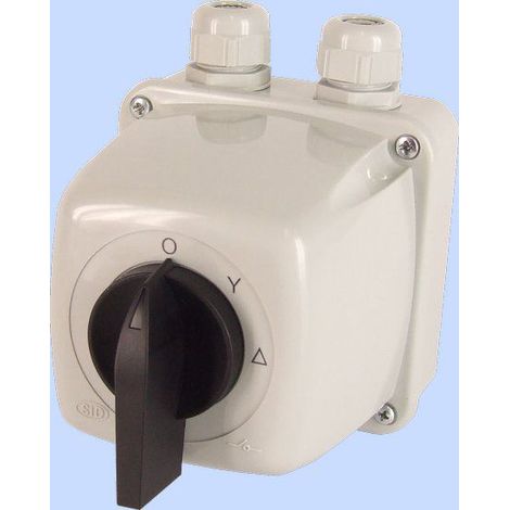 Interruttore a camme 0-stella-triangolo 5P 25A in custodia IP65 Bow E25-23 952523 (1/2)