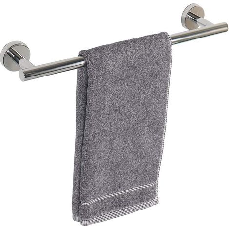 1 Porte-Serviettes 40 cm Acier Inoxydable Fixation Murale Antirouille Pour Salle De Bain Cuisine (1/5)