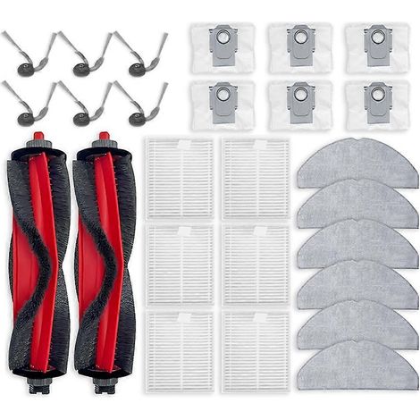 Pour Roborock Q7 M5 / Q7 M5+ / Q7 L5 / Q7 L5+ / Q7 TF / Q7 TF+ / Q7B Q7T+ Plus Main Brosse Filtre Serpillière Cloth Sac à poussière (1/5)