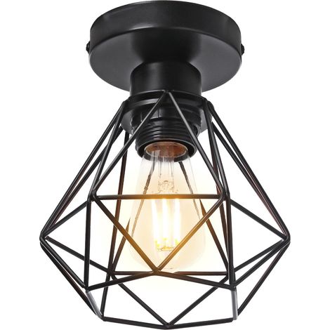 Plafonnier Led,Ip54 Etanche 12w Lampe De Plafond ExtéRieur, Le Noir LumièRe,Sans Ampoule, Lot De 1 (1/5)
