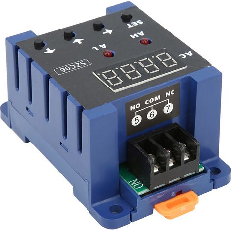 Ampèremètre numérique CA SZC06, plage de mesure 0,3-50 A, limites supérieure et inférieure, alarme, temporisation, relais de détection CA 110-220 V (1/5)