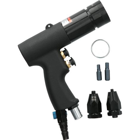 Pistolet à écrou de rivetage pneumatique, outils de quincaillerie en acier allié noir, filetage métrique M6 M8 OW-703 (1/5)