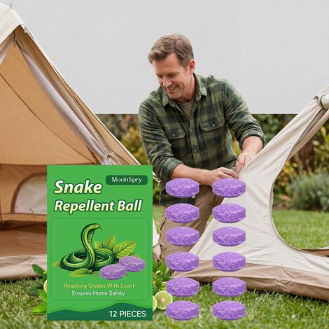 Snake repellent balls with a mild, natural plant scent – a great everyday item for camping, fishing, and patios. -- 12 PIECES -- BIEMMEDUE (1/5)