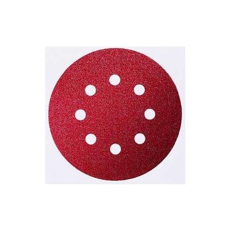 Lot de 40 disques abrasifs à 8 trous auto-agrippants 125 mm pour ponceuse orbitale aléatoire (grain 1500) (1/5)