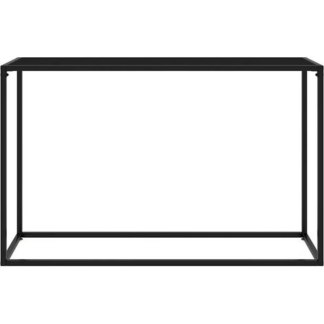 Maison Exclusive - Tavolo Consolle Nero 120x35x75 cm in Vetro Temperato