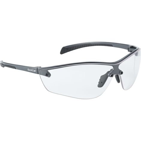 Bollé Safety – Lunettes de protection ultra légères – Verres incolores anti-buée et anti-rayures – Norme EPI – Confort ajustable et branches flexibles