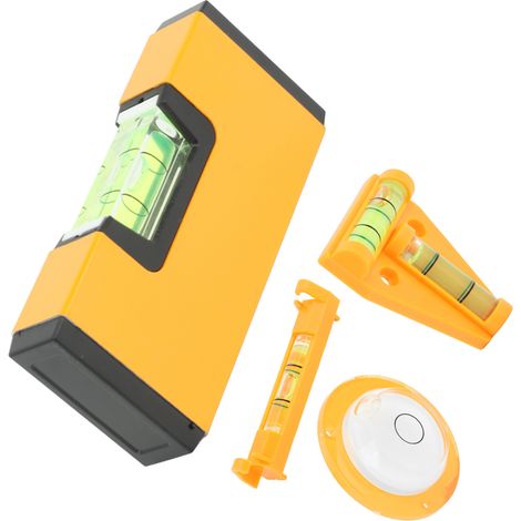 Niveau à bulle magnétique, mini équerre en T, outil de mesure rond pour camping-car et camping.