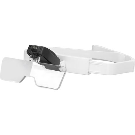 Loupe frontale rechargeable, pliable, mains libres, bandeau, loupe LED pour bijoutier (1/5)