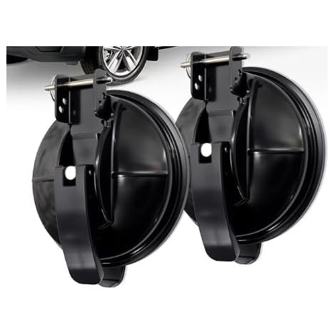 Lot de 2 supports de store pour camping-car, accessoires pour auvent, pied de store pour différentes caravanes et camionnettes, accessoires de camping-car (noir) (1/5)