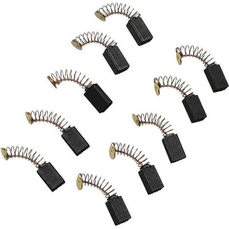 5 Paires Balais de Charbon Moteur Pièces de Rechange Universelles d'outil Électrique pour Meuleuse d'angle Ponceuse Orbitale