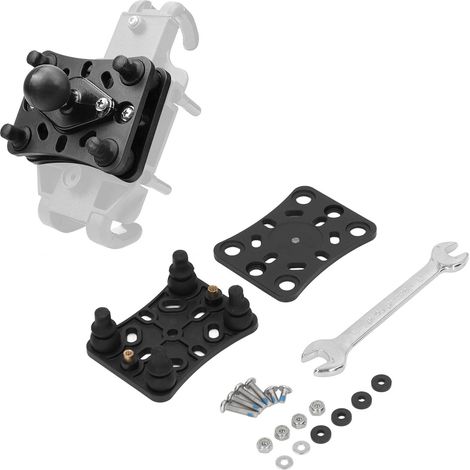 Motorrad-Handyhalterung mit Stoßdämpfer und Stabilisatorbasis (CS-1637A1) (1/5)