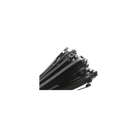 Collier de Serrage 200 x 2,5 mm, Attache Câble, Serre Câbles Rilsan Nylon, Colliers Serre-Cable 200mm, Noir, Lot de 1000 Pièces. (1/4)