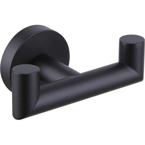 Porte-serviettes sans perçage anneau inox brossé 23cm auto-adhésif (1/3)
