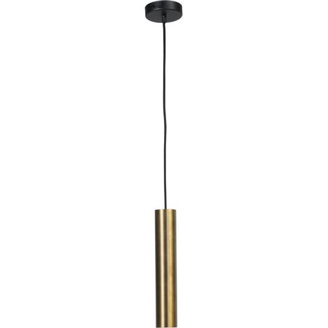 Lampe suspendue Run avec cylindre d'or - 175448