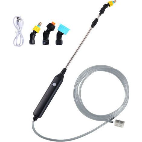 Arrosoir électrique pour arroser les fleurs, pistolet électrique pour le jardinage, la désinfection et la pulvérisation, pulvérisateur domestique, pistolet électrique portable + tuyau d'eau de 3 m (1/5)