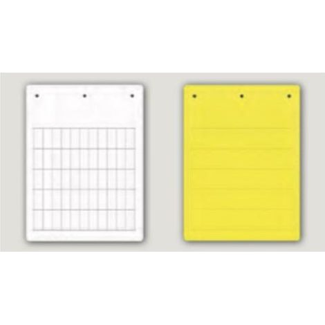 Tessera in PVC piatta bianca 15×27mm stampabile CBRTAP2715W