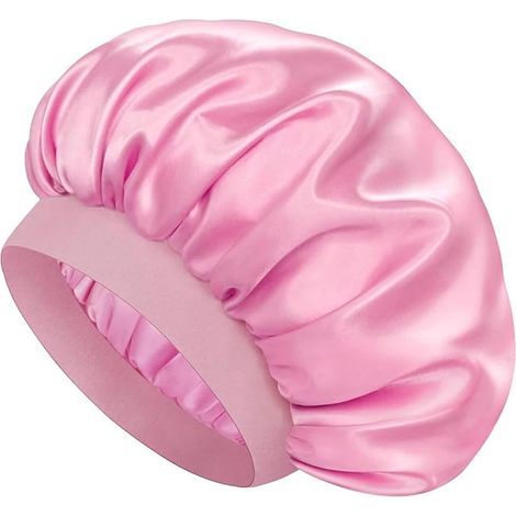 Bonnet de nuit pour femme - En satin - Large bande - Bandeau antidérapant (1/5)